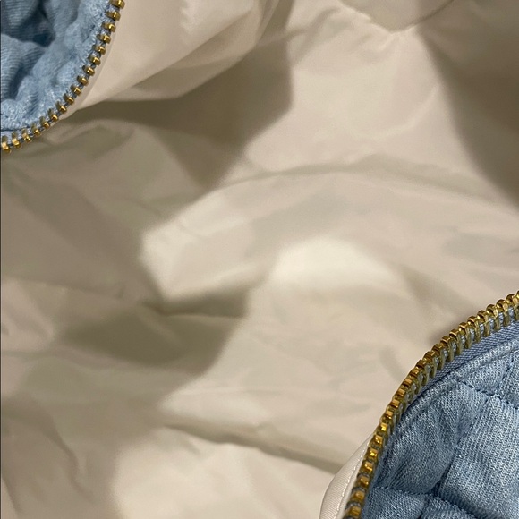 Stoney Clover Blue Quilted Tote Bag with 'MAHALO' Embroidery - Picture 6 of 15